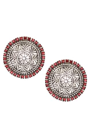 Carved Stud Earrings 