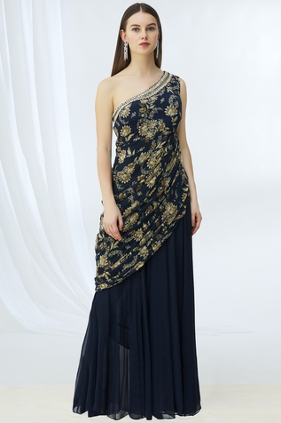 Chhavvi Aggarwal Printed Saree Gown