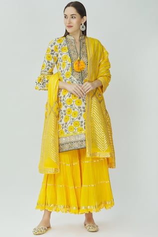 Cotton Kurta Sharara Set 