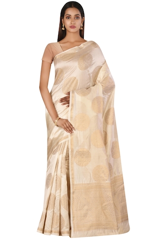 Nazaakat by Samara Singh Silk Saree with Running Blouse Fabric 