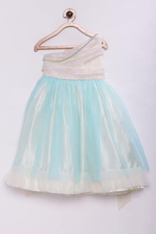 Satin One Shoulder Gown 