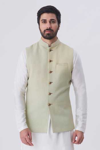 Gaurav katta Woven Nehru Jacket 