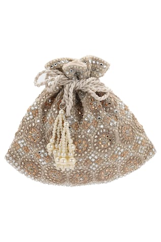 Velvet Embellished Potli Bag
