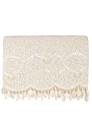 Embellished Flapover Clutch