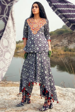 Printed Kurta Pant Set 
