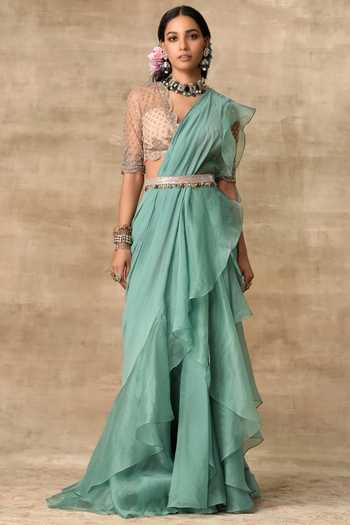 Ridhi Mehra Pre-Draped Saree with Blouse 