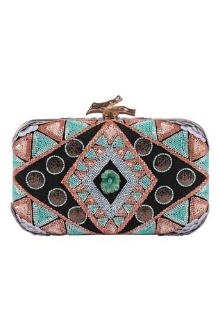 Embellished Box Clutch 