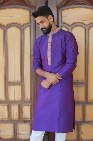 RNG Safawala Silk Kurta Set