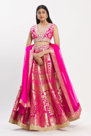 Banarasi Silk Bridal Lehenga Set 