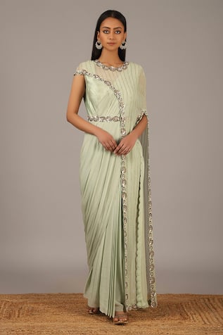 Buy Flashy Fancy Saree Set by ITRH at Ogaan Online Shopping Site