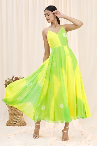 Samyukta Singhania Shibori Midi Dress