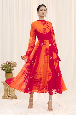 Samyukta Singhania Shibori Midi Dress