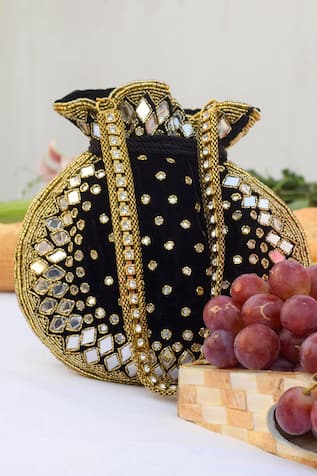 Satara Velvet Potli Bag 