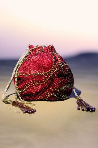 The Garnish Company  Embroidered Potli Bag 