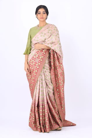 I Am Design Silk Saree With Blouse 