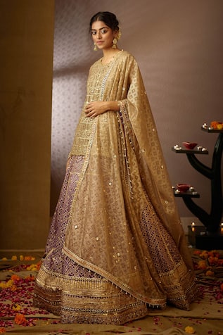 Moledro Sumeira Kurta Lehenga Set 