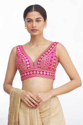 georgette saree blouse designs | GS056 | 50% amazing welcome offer  available - AB & Abi Fashions