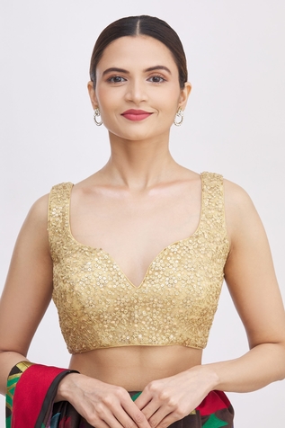 Nazaakat by Samara Singh Net Sleeveless Blouse
