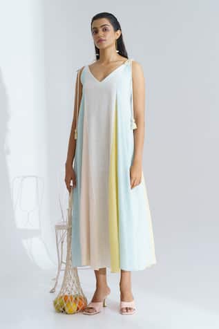 Marshmallow Panelled Dress 