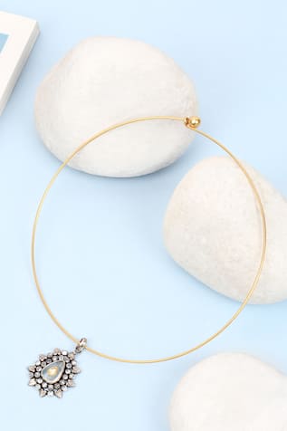 Handcrafted Stone Pendant Necklace 