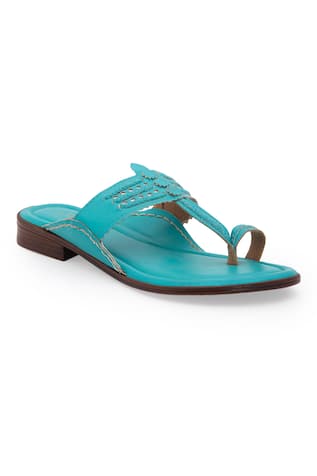 Braided Kolhapuri Flats 