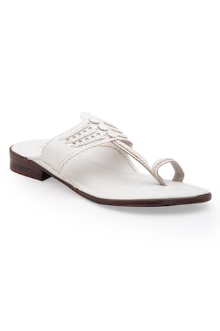 Braided Kolhapuri Flats 