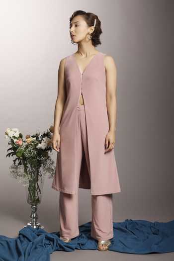 Couché By Anandini Front Slit Tunic & Pant Set 