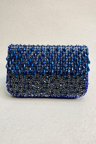 Lucent Embellished Clutch With Sling 