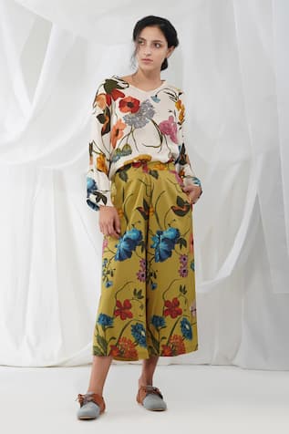 Hana Cotton Floral Print Pant 