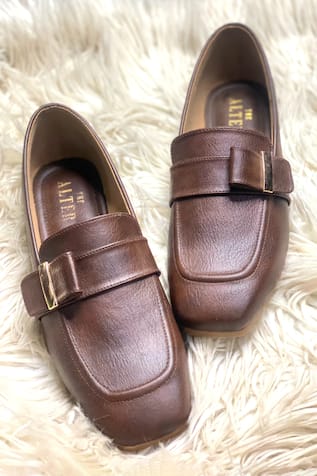 THE ALTER Tessa Buckle Detail Loafers 