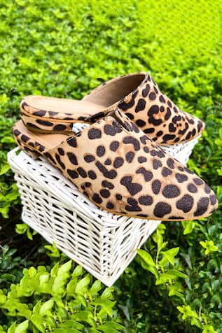 THE ALTER Leopard Print Mules 