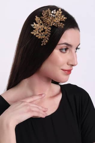 Zinnia Embellished Hair Clip 