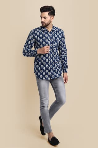 Floral Block Print Shirt 