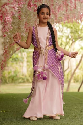 Asymmetric Kurta & Sharara Set 