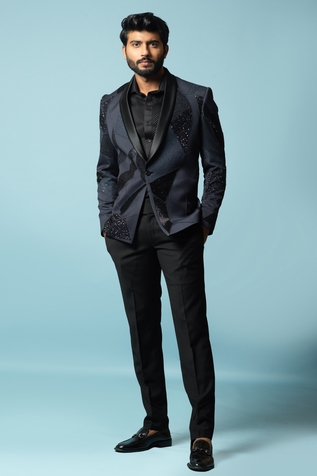 Paarsh Light Shore Embroidered Blazer & Pant Set