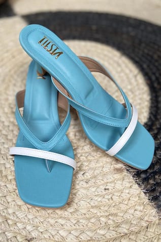 Lyla Suede Strappy Kitten Heels 