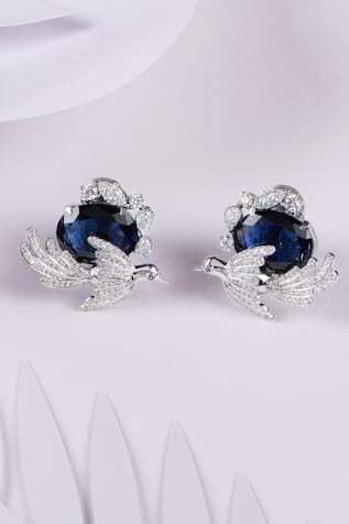Sapphire Dove Earrings 
