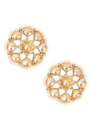 Kundan Embellished Stud Earrings 