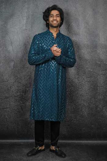 Kasbah Mirror Embroidered Kurta Set 