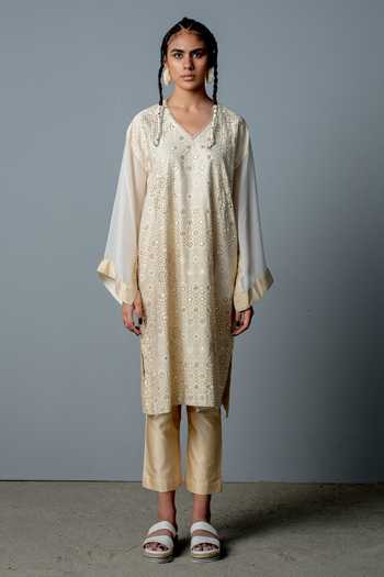Pooja Rajgarhia Gupta Cleo Printed Pheran & Pant Set 