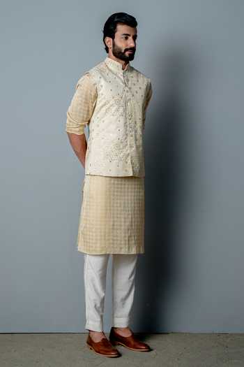 Pooja Rajgarhia Gupta Mosaic Print Bundi Kurta Set 