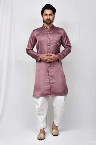 Aryavir Malhotra Mandarin Collar Kurta Set