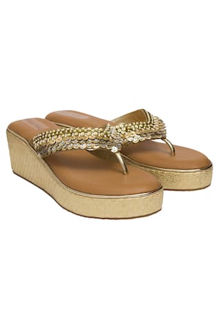 Motila Embroidered Platform Wedges 