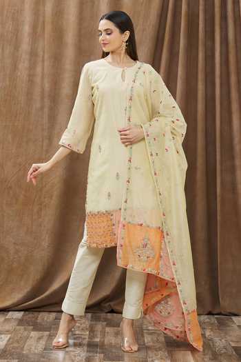 Gaurav katta Chanderi Kurta Pant Set 
