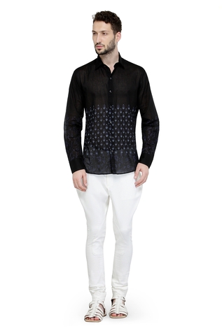 A!A By Abrar Ali Cotton Floral Print Shirt