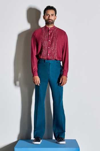 Line Out Line Cotton Linen Bell Bottoms 