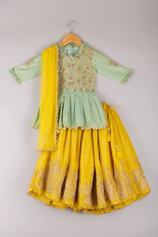Shop cute Diwali gowns for girls online at Aza Fashions