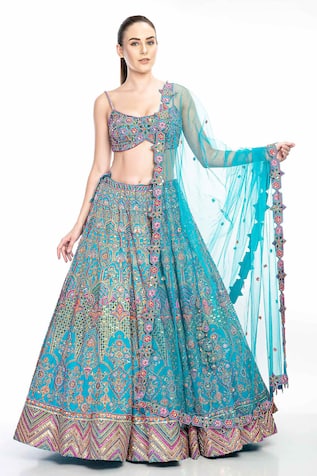 Erum Embroidered Bridal Lehenga Set 