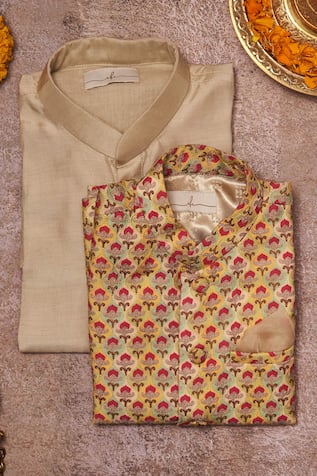 Multicolored Thread Work Bundi Set 