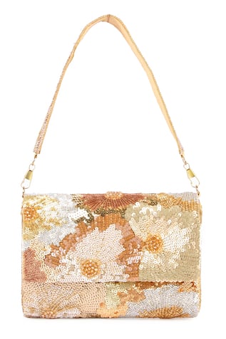 Sequin Embroidered Clutch 